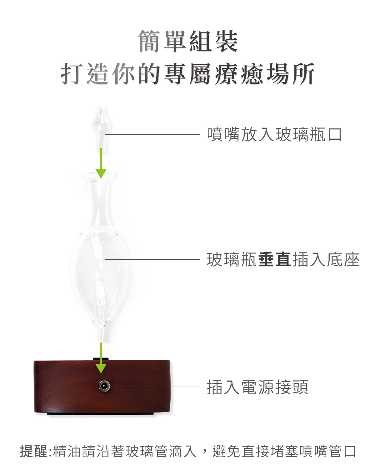 童顏有機精油擴香儀,簡單組裝,打造你的專屬療癒場所