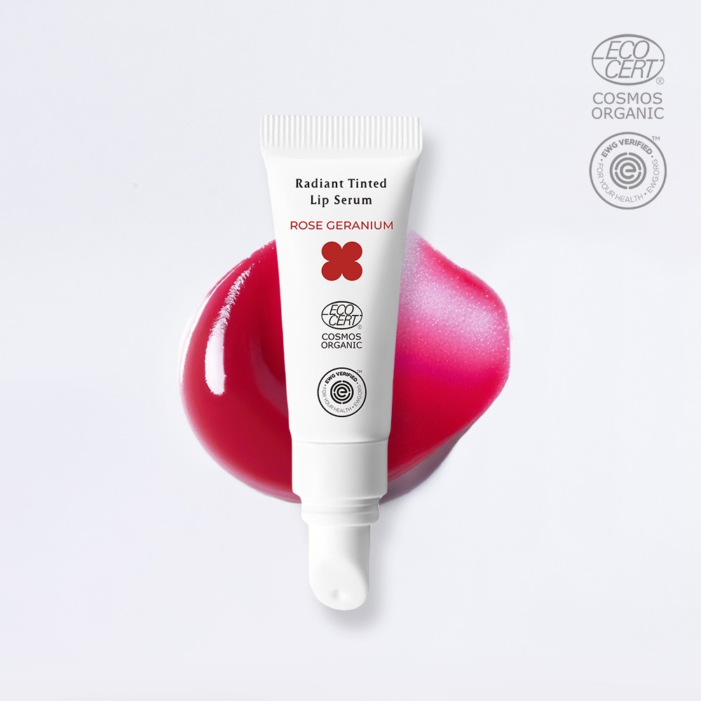 New 玫瑰天竺葵好氣色舒緩潤唇精華