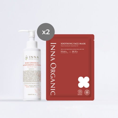 [贈品]玫瑰天竺葵護手身體乳+玫瑰天竺葵精油面膜*2